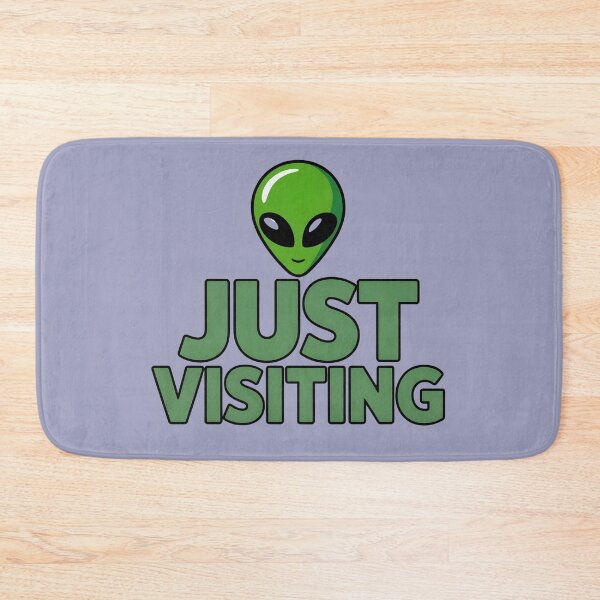 Item preview, Just Visiting – Retro Alien Head Design designed and sold by HolisticFurArt.