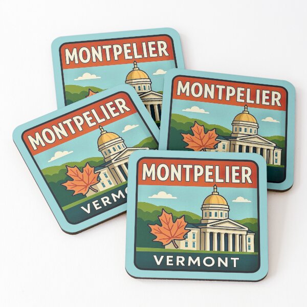 Item preview, Montpelier, Vermont - Golden Dome State House designed and sold by Myra365Art.