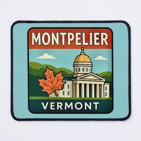 Item preview, Montpelier, Vermont - Golden Dome State House designed and sold by Myra365Art.