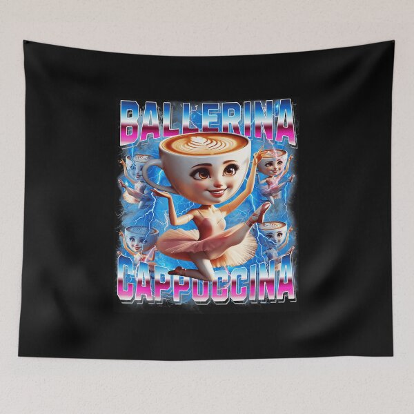 Item preview, Brainrot Ballerina Cappuccino Meme Surreal Coffee designed and sold by jotaro210.