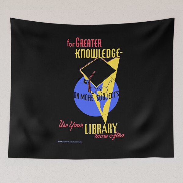 Item preview, Use Your Library Vintage Poster designed and sold by 3 Funky Broads.