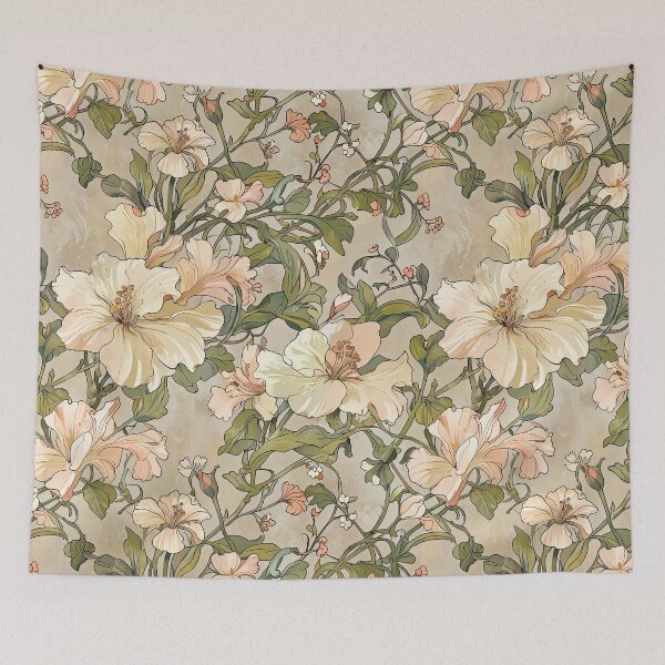 Artikelvorschau, Jugendstil-Blumenmalerei entworfen und verkauft von CoolPixels.