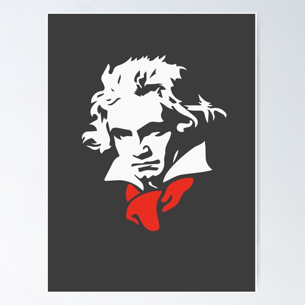 Vista previa del artículo con la obra «Ludwig van Beethoven», diseñado y vendido por Dipardiou.