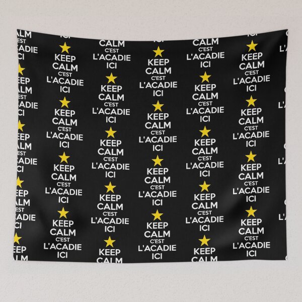 Item preview, Acadian Pride Keep Calm and Stay Acadian Star Heritage designed and sold by TheTrendsDesk.