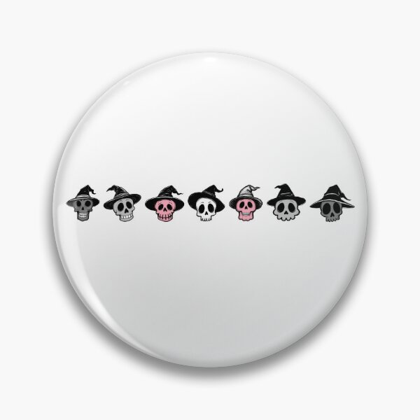 Artikelvorschau, Demigirl Doodle Skulls • Demigirl Halloween Pride entworfen und verkauft von Travelslightly.