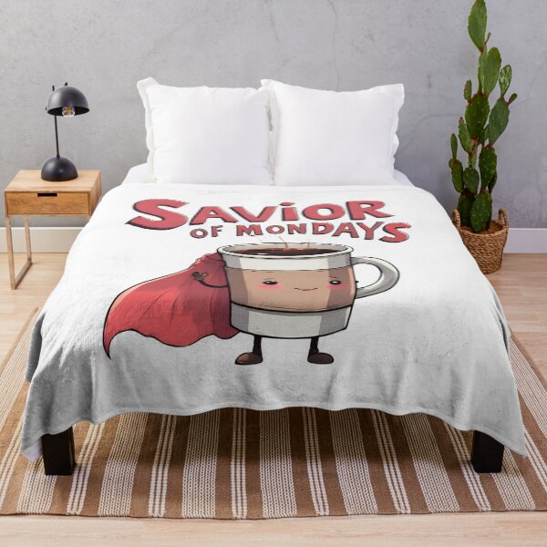 Item preview, Funny Coffee Superhero Cartoon Savior of Mondays designed and sold by JudithLatko.