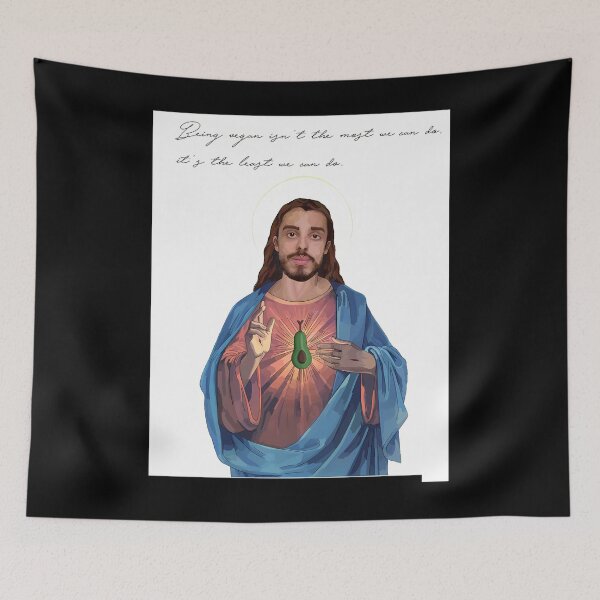 Item preview, Vegan Jesus (earthling ed quote) 	 Scoop 	 designed and sold by lkoocnhzvg7.