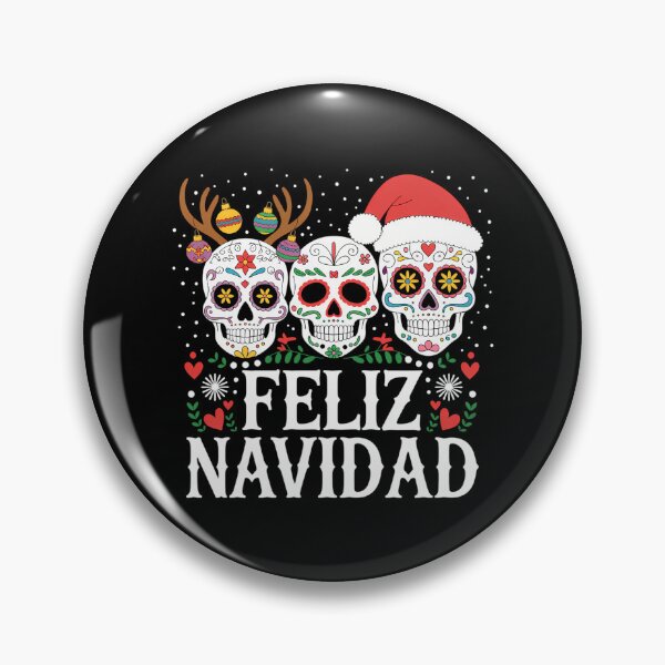 Item preview, Feliz Navidad Sugar Skulls Reindeer Santa Mexican Christmas designed and sold by ticlitule.