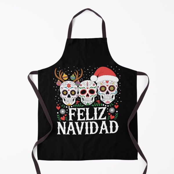 Item preview, Feliz Navidad Sugar Skulls Reindeer Santa Mexican Christmas designed and sold by ticlitule.