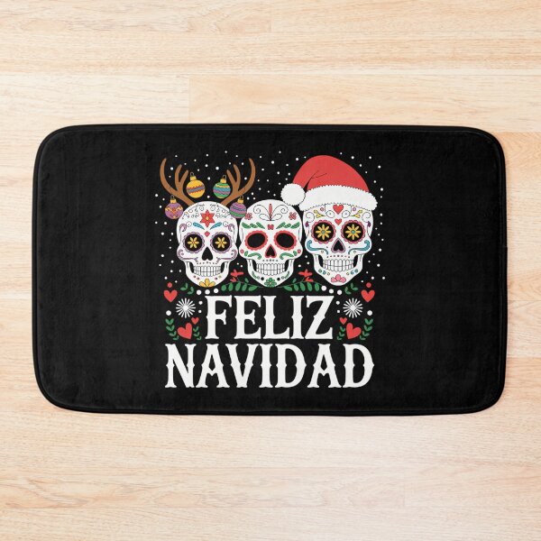 Item preview, Feliz Navidad Sugar Skulls Reindeer Santa Mexican Christmas designed and sold by ticlitule.