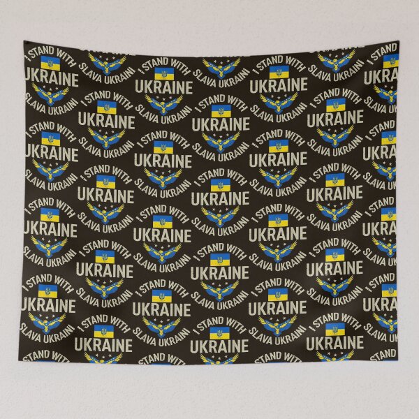 Item preview, I Stand With Ukraine Slava Ukraini Glory to Ukraine Support  designed and sold by Uyleesdesign.
