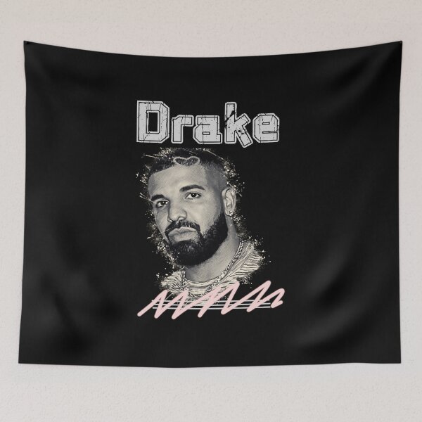 Item preview, Drake Neon Glow Rap Portrait Retro Urban Aesthetic designed and sold by jotaro201.
