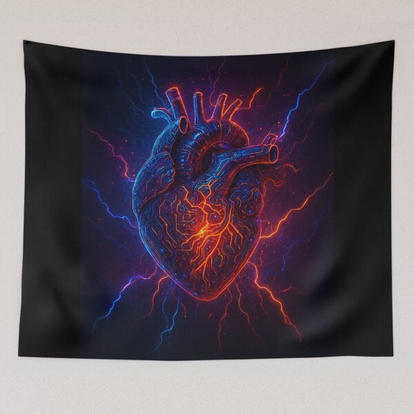 Item preview, Heart stimulated with a defibrillator designed and sold by DamioPolArt.