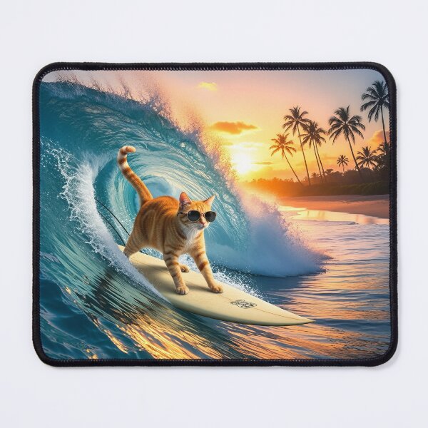 Item preview, Surfing Cat designed and sold by AmraeTees.