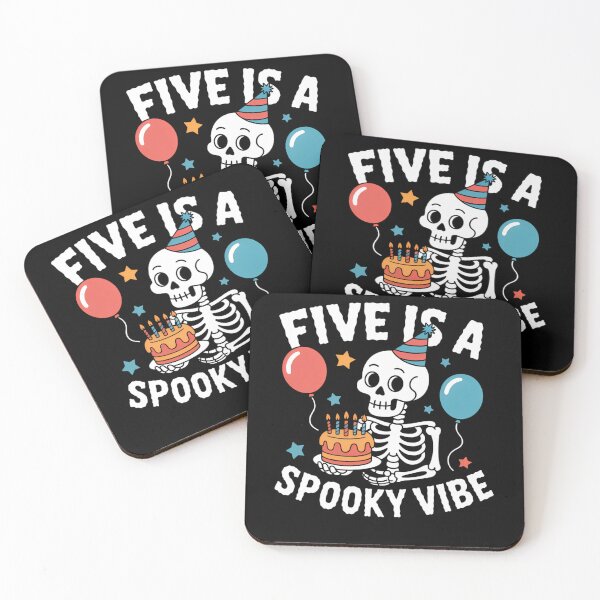 Item preview, Five Is A Spooky Vibe Halloween 5th Birthday designed and sold by ticlitule.