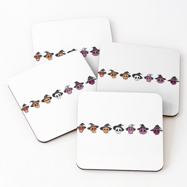 Item preview, Lesbian Doodle Skulls • Lesbian Halloween Pride  designed and sold by Travelslightly.