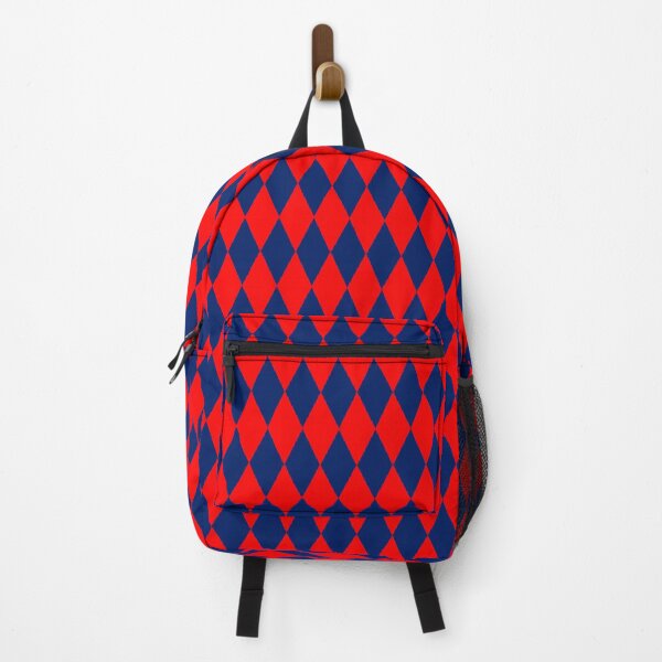 Item preview, Red Blue Harlequin Diamonds Checkers Design designed and sold by PatternTitan.