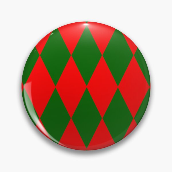 Item preview, Red Green Harlequin Diamonds Checkers Design  designed and sold by PatternTitan.