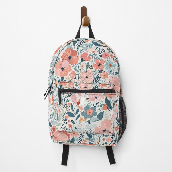 Item preview, Pastel Floral Pattern With Pink And Blue Flowers designed and sold by CoolPixels.