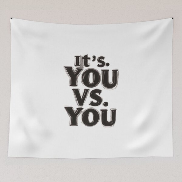 Item preview, It’s You vs You Powerful Discipline Quote designed and sold by Life Quotes.