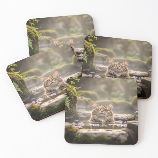 Item preview, Hot Spring Cat designed and sold by AmraeTees.