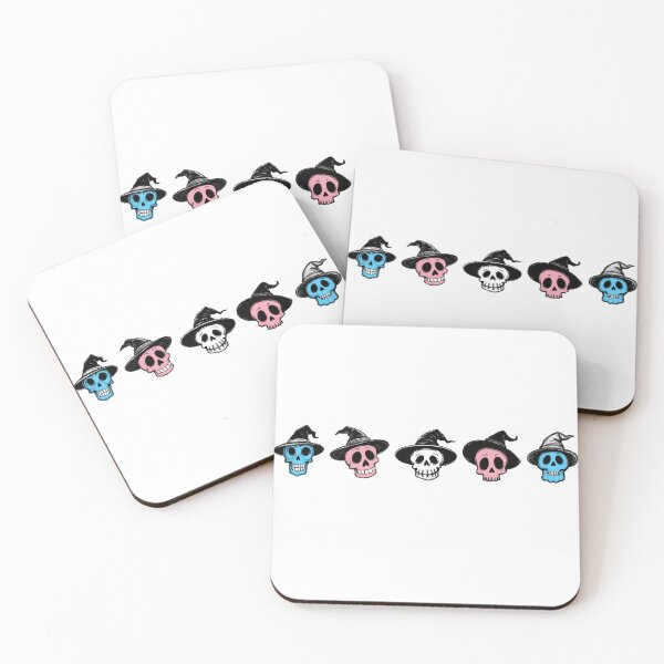 Item preview, Transgender Doodle Skulls • Trans Halloween Pride  designed and sold by Travelslightly.