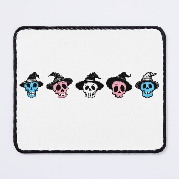 Item preview, Transgender Doodle Skulls • Trans Halloween Pride designed and sold by Travelslightly.