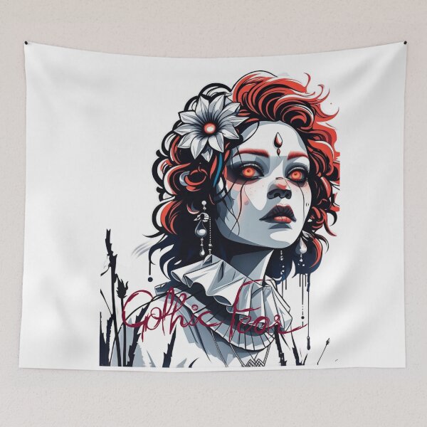 Item preview, Gothic Fear Queen – Dark Fantasy Horror Art Poster designed and sold by Medeea Publishing.
