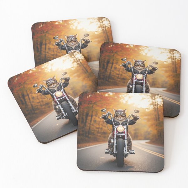 Item preview, Motorcycle Cat designed and sold by AmraeTees.