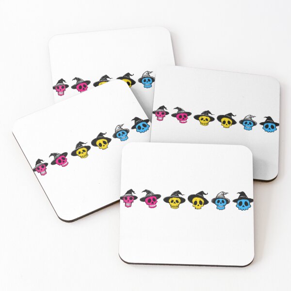 Item preview, Pansexual Doodle Skulls • Pan Halloween Pride  designed and sold by Travelslightly.
