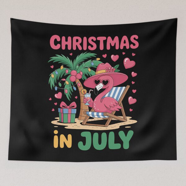 Item preview, Flamingo Sunglasses Xmas Palm Beach Christmas in July designed and sold by BiellaSar.