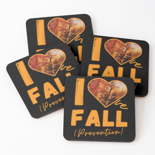 Item preview, I Love Fall Prevention Autumn Safety Awareness Gifts designed and sold by SkymarArt.