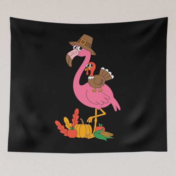 Item preview, Flamingo Thanksgiving Halloween designed and sold by BiellaSar.