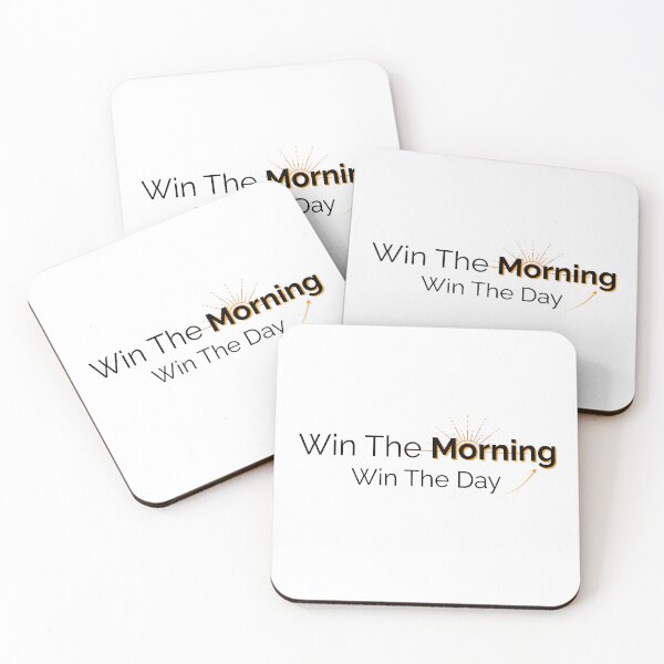 Item preview, Win the Morning Win the Day – Productivity Quote designed and sold by J0b4t.