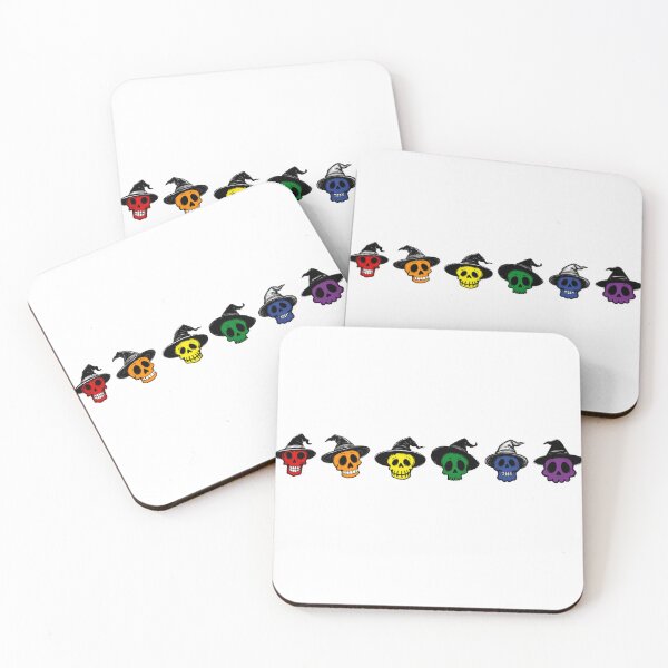 Item preview, LGBTQ Rainbow Doodle Skulls • LGBTQ Halloween Pride Spooky Fun designed and sold by Travelslightly.