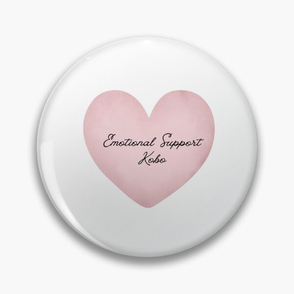 Item preview, Emotional Support Kobo (pastel pink heart version) designed and sold by Hi-kari.