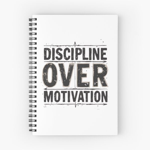 Item preview, Discipline Over Motivation Bold Athletic Quote designed and sold by Life Quotes.