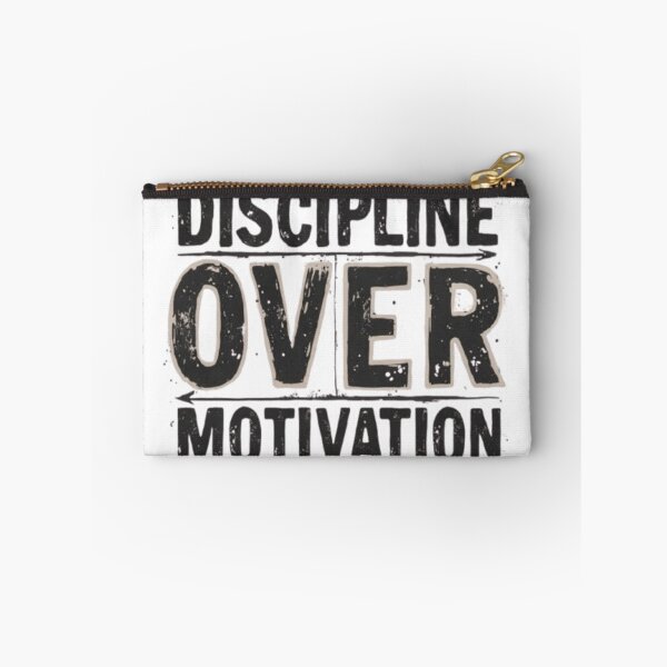 Item preview, Discipline Over Motivation Bold Athletic Quote designed and sold by Life Quotes.