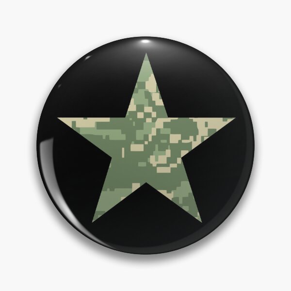 Item preview, Camouflage Star in light green designed and sold by BlackLineWhite.