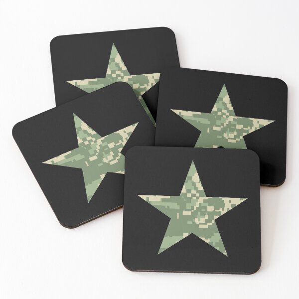 Item preview, Camouflage Star in light green designed and sold by BlackLineWhite.