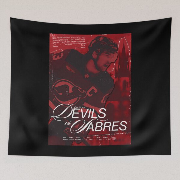 Item preview, Devils Vs Sabres Season Opener In Prague (Nico Ver) designed and sold by LautaDuran.