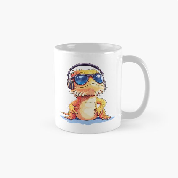 Item preview, Cool Bearded Dragon Wearing Headphones And Sunglasses designed and sold by salvadorrojass.