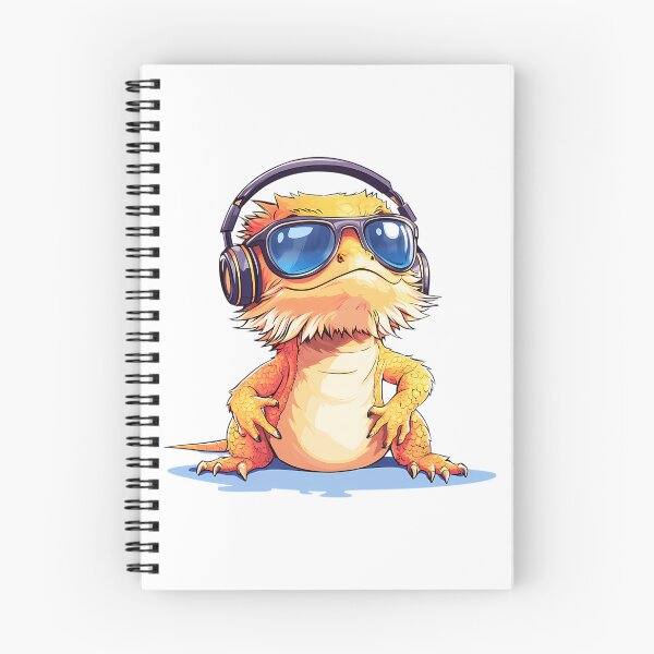 Item preview, Cool Bearded Dragon Wearing Headphones And Sunglasses designed and sold by salvadorrojass.
