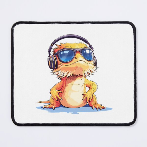 Item preview, Cool Bearded Dragon Wearing Headphones And Sunglasses designed and sold by salvadorrojass.