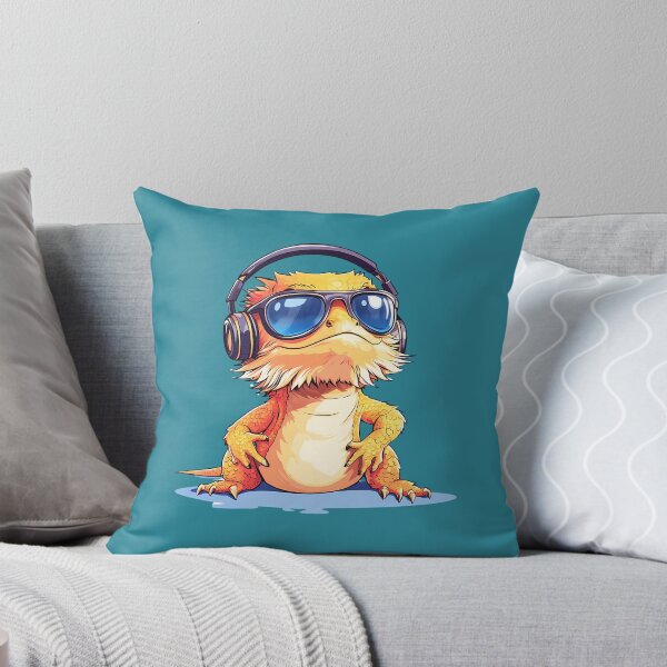 Item preview, Cool Bearded Dragon Wearing Headphones And Sunglasses designed and sold by salvadorrojass.