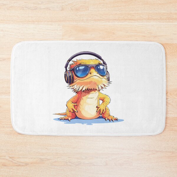Item preview, Cool Bearded Dragon Wearing Headphones And Sunglasses designed and sold by salvadorrojass.