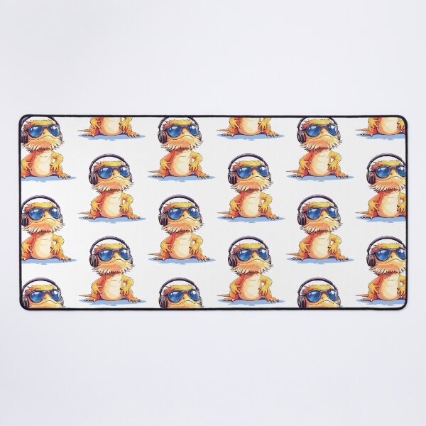 Item preview, Cool Bearded Dragon Wearing Headphones And Sunglasses designed and sold by salvadorrojass.