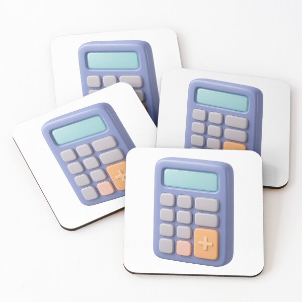 Item preview, Animated illustration-style calculator isolated on transparent background, concept back to school, AI Generated designed and sold by dvoevnore.