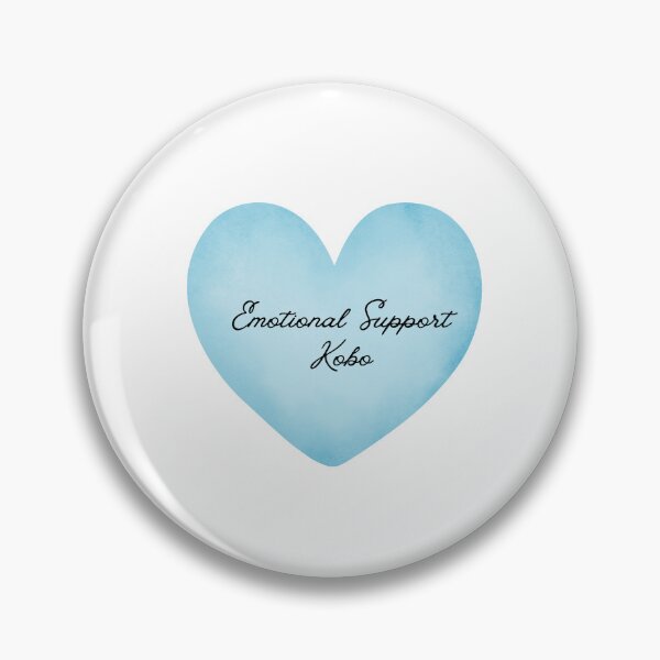 Item preview, Emotional Support Kobo (pastel blue heart version) designed and sold by Hi-kari.
