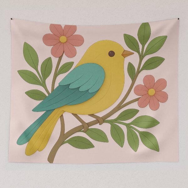 Item preview, Blossom Finch designed and sold by Ilona Abou-Zolof.